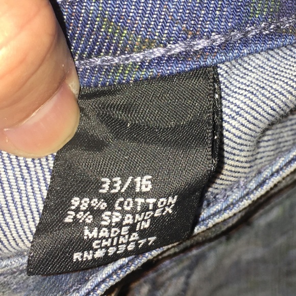 ♦️LBNC♦️Flowered Blue Jeans - Picture 3 of 6